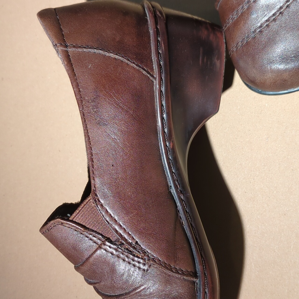 Brown Leather Earth Origins Size 8M Archer style wrapped loafers - Picture 4 of 12